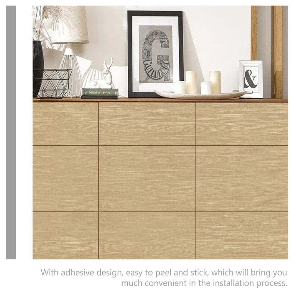 

Peel and Stick Floor Planks Waterproof PVC Floor Sticker with Wood Grain Design for Kitchen Bathroom Walls Floors DIY Cuttable