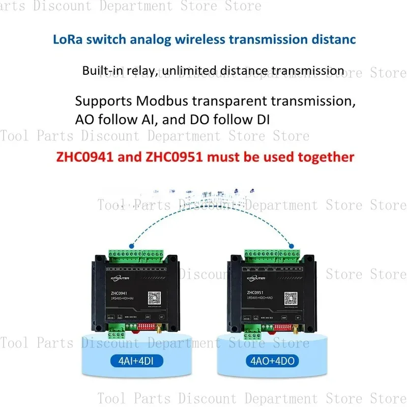 Switching Analog Quantity Wireless Data Transmission Radio Acquisition Conversion LORA Communication Module ZHC0941