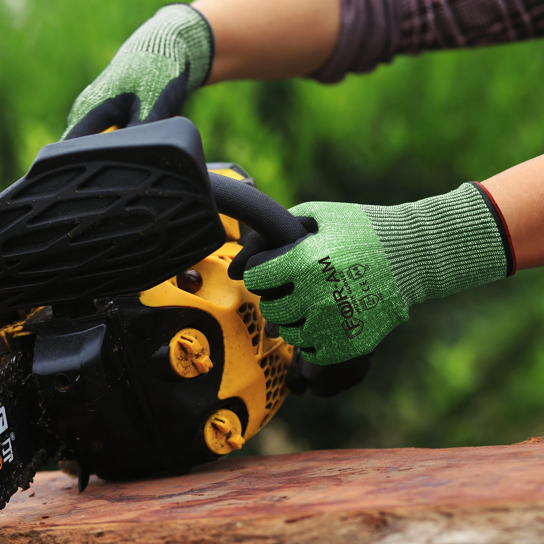 1/3pair Cut Resistant Work Gloves ANSI Cut3，3D Comfort Stretch Fit, Power Grip, Durable Sandy Nitrile