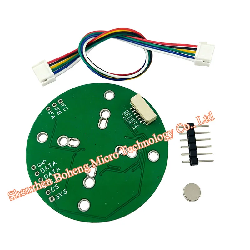 TLE5012B Magnetic Encoder Module High Precision Angle Sensor with Magnet, 360° Rotary Absolute Position Sensor for Motor Control