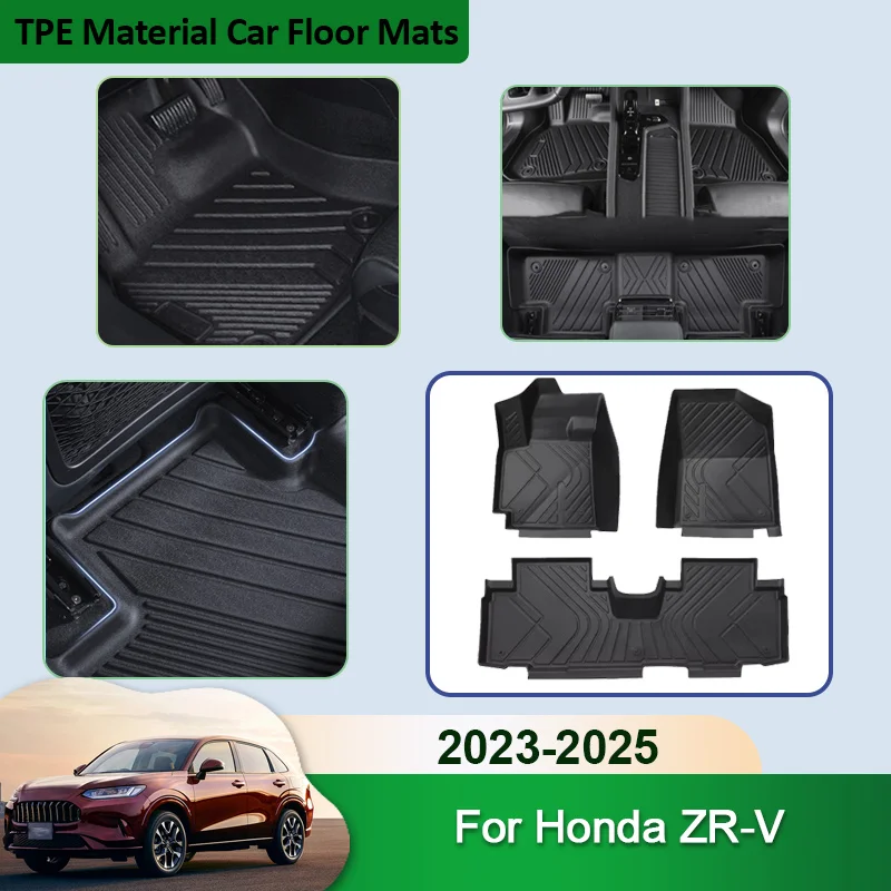 

LHD для Honda ZR V аксессуары ZR-V 2023 2024 2025 TPE автомобильные коврики напольный поднос вкладыш противогрязевые подушечки интерьерные автомобильные аксессуары