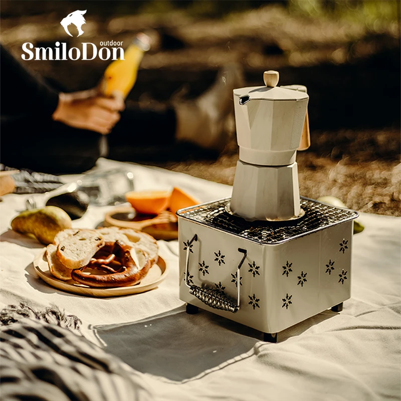 

Smilodon-Mini Portable Alcohol Stove Burner Ultralight Camping Cooking Charcoa Stove Outdoor Camping Tourist Burner ﻿