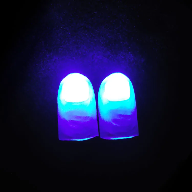 Fingers Thumbs Party Toys for Child 2PCS Magic Trick Fingers Thumbs with LED Battery Powered Magic Props Halloween Magic Trick