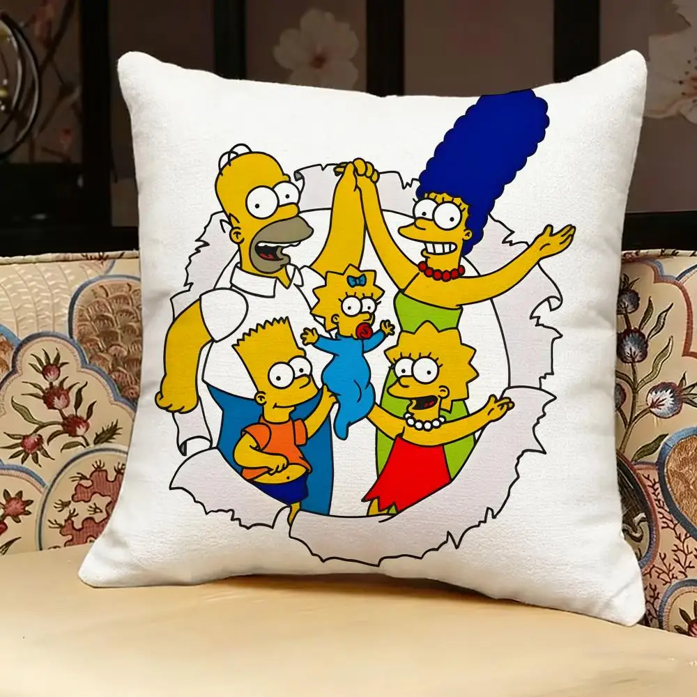 The S-Simpsons Anime-Kissenbezug, doppelseitig bedruckt, Sofakissen, Kopfteilkissen für Schlafzimmer – Detail 22