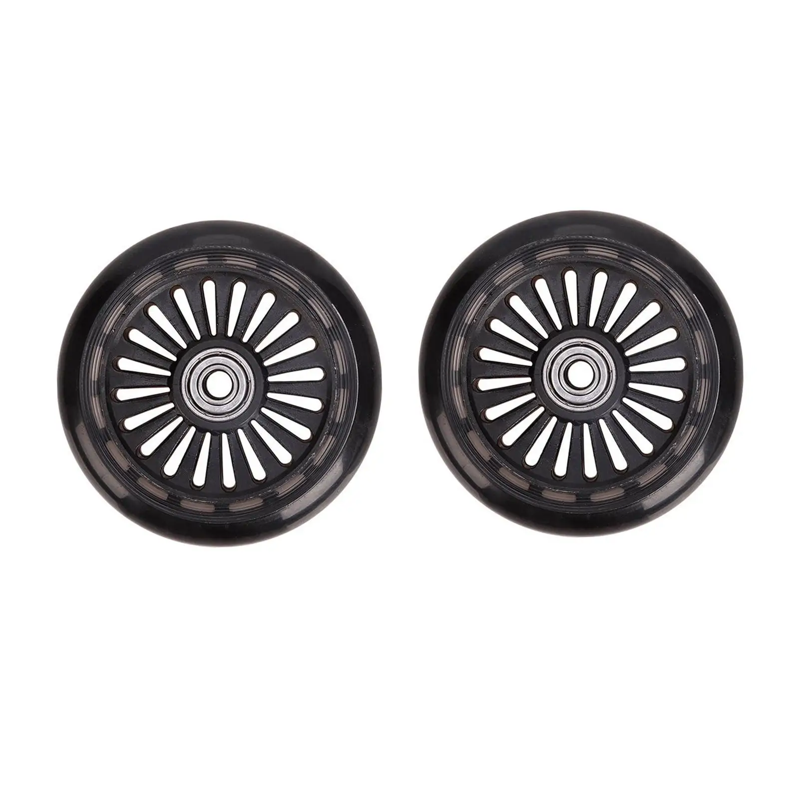 2Pcs Front Wheels Carriage Wheels Assemblies Spare Parts Enhancing Stability Universal Parts Replacement