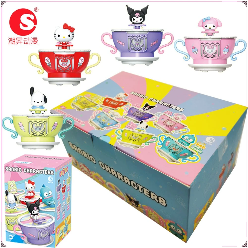 

Genuine Sanrio Rotating Touch Cup Series Trendy Blind Box Toys Can Be Paired with Various Handmade DIY Assembly Model Kids Gifts
