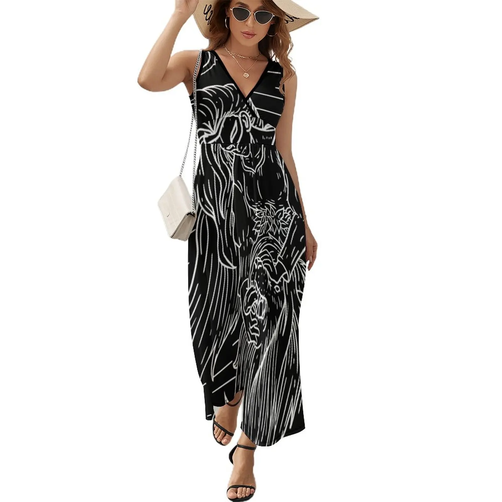 

Tarot Strength Dark Edition Sleeveless Dress dress for woman Women's evening dress Woman clothes