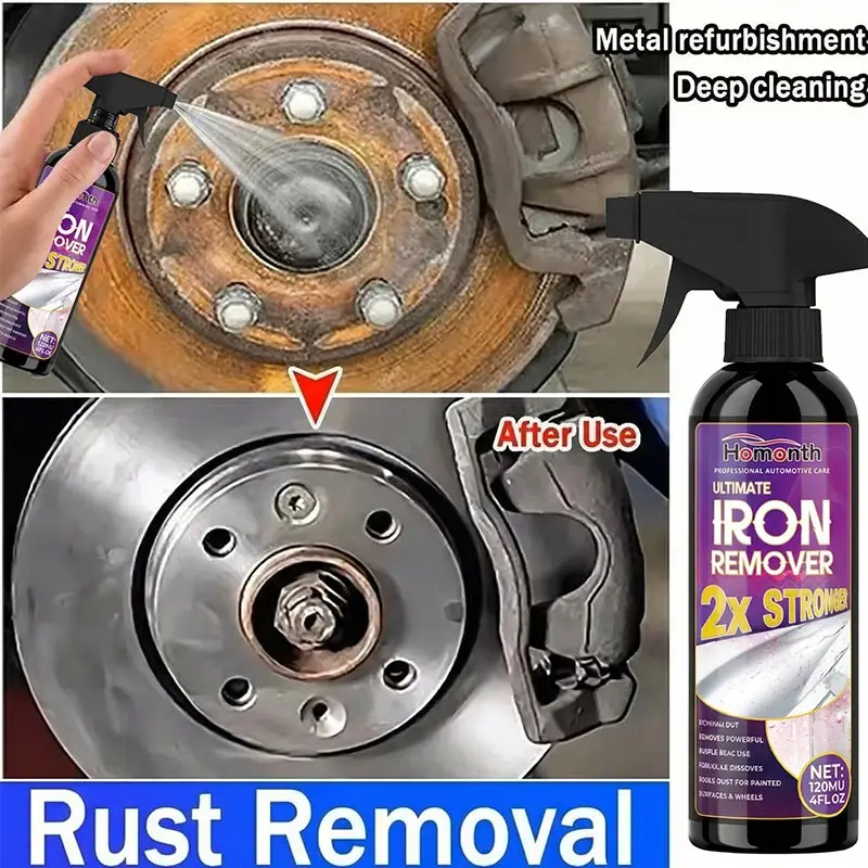 

120ml Car Rust Remover Cleaning Agent For Effectively Removing Rust Stains Cars Strong Rust Remover Household Cleaning Supplies