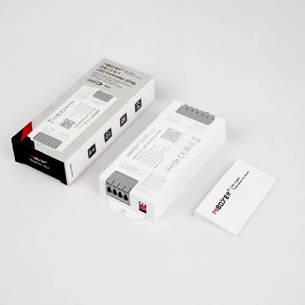 MiBoxer DALI DT8 5 IN 1 LED Strip Controller DL-X / 3 in 1 DL2 DC 12~24V LED Controlle (DT8) Remote Control