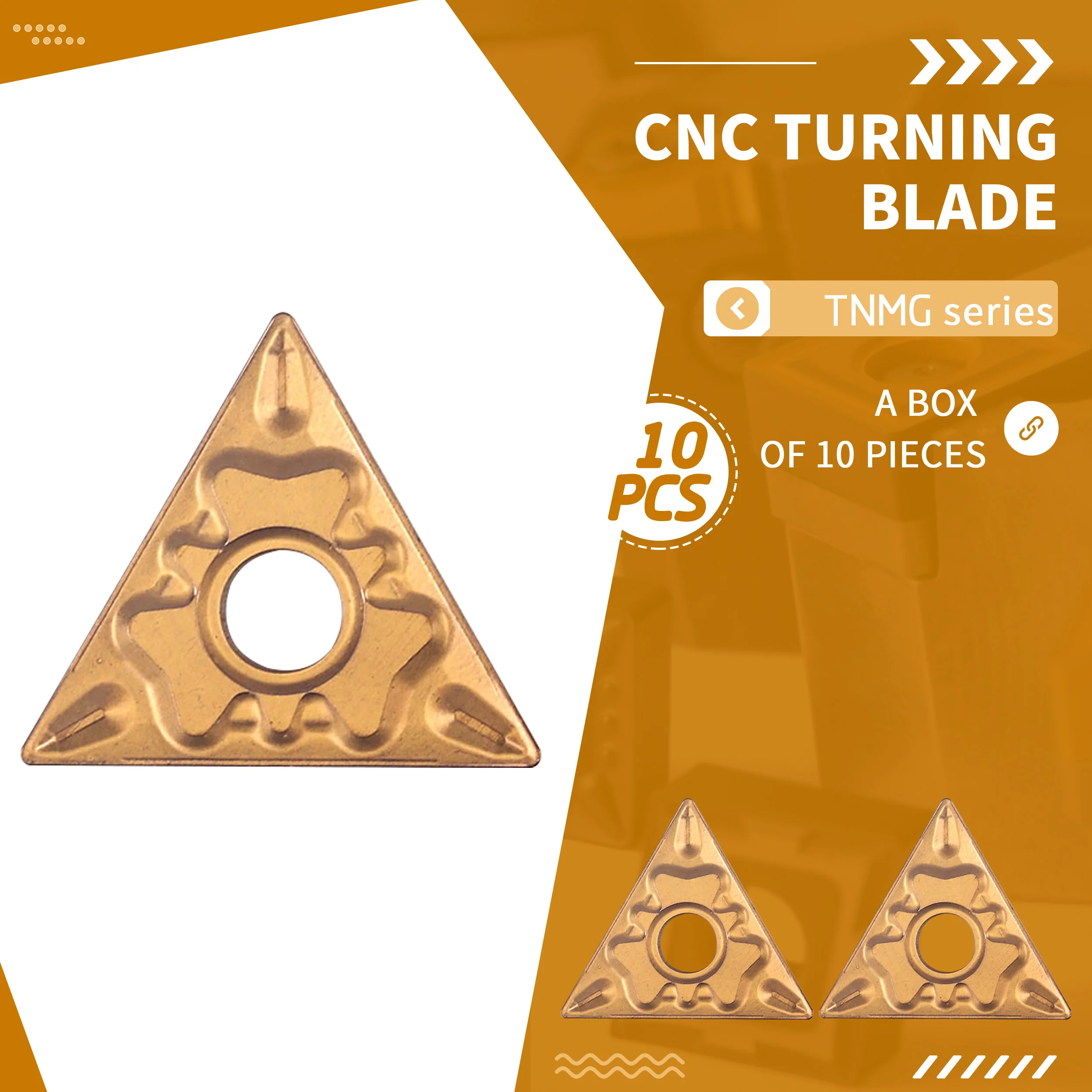 CNC旋盤用鋼切断工具,炭化鋼ブレード,耐食性,10個,TNMG160404-HQ cv6088 tnmg160408