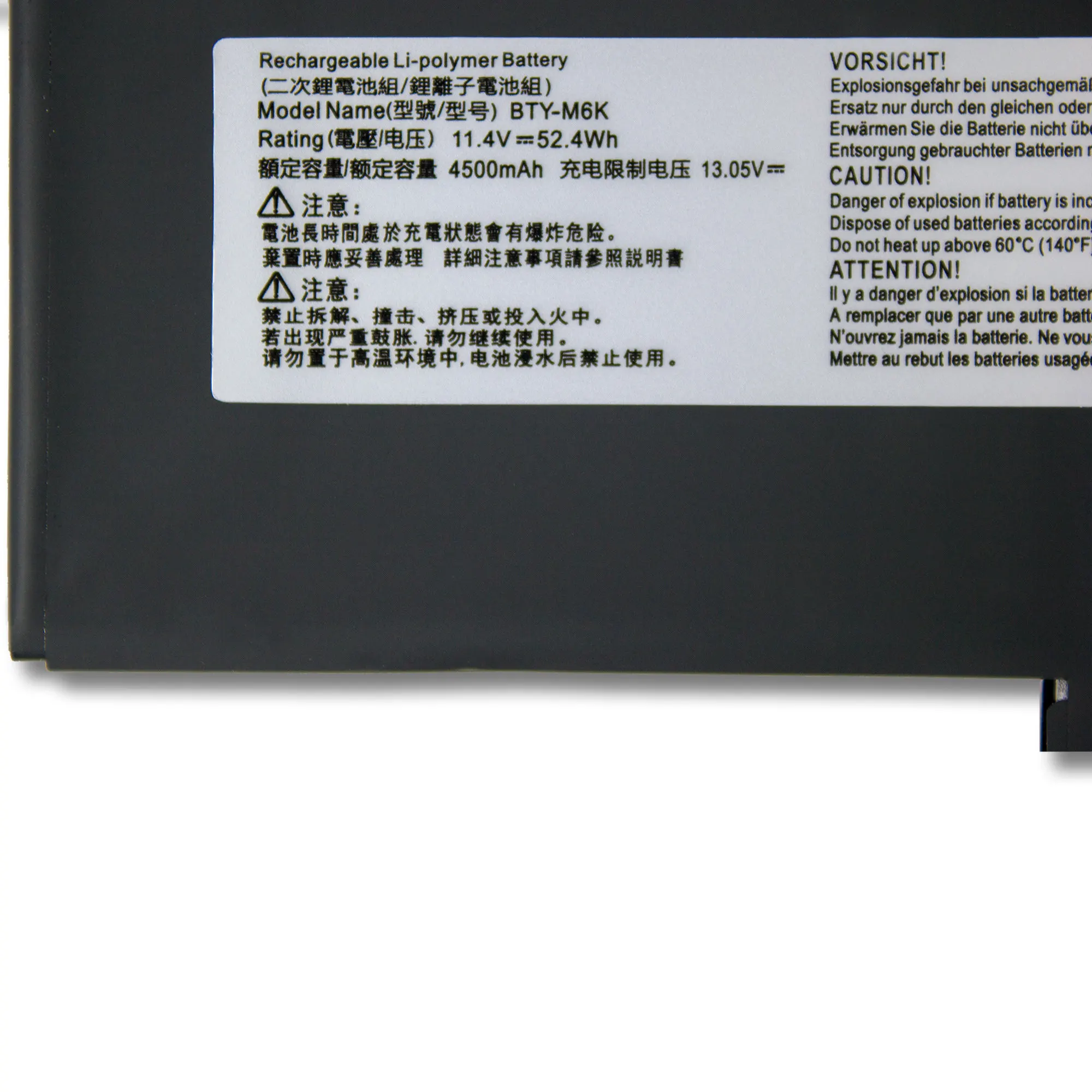 Original quality BTY-M6K Laptop Battery for MS-17B4 MS-16K3 GS63VR 7RG-005 GF63 Thin 8RD 8RD-031TH 8RC GF75 Thin 3RD 8RC 9SC