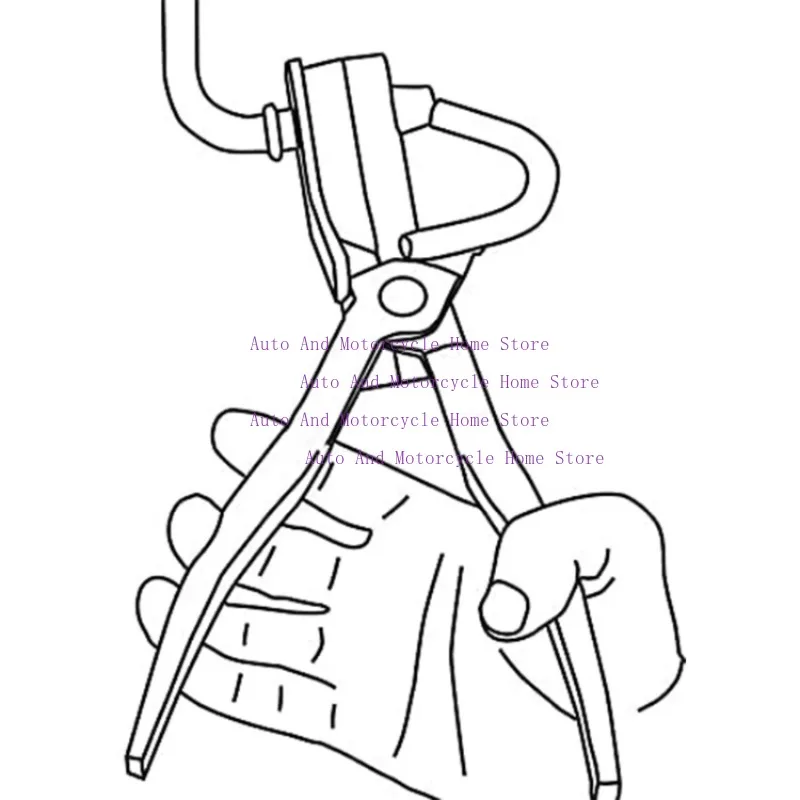 كماشة إزالة شماعات العادم لقطع غيار ملحقات السيارات العالمية مناسبة لجميع السيارات المستوردة والعائلية #6