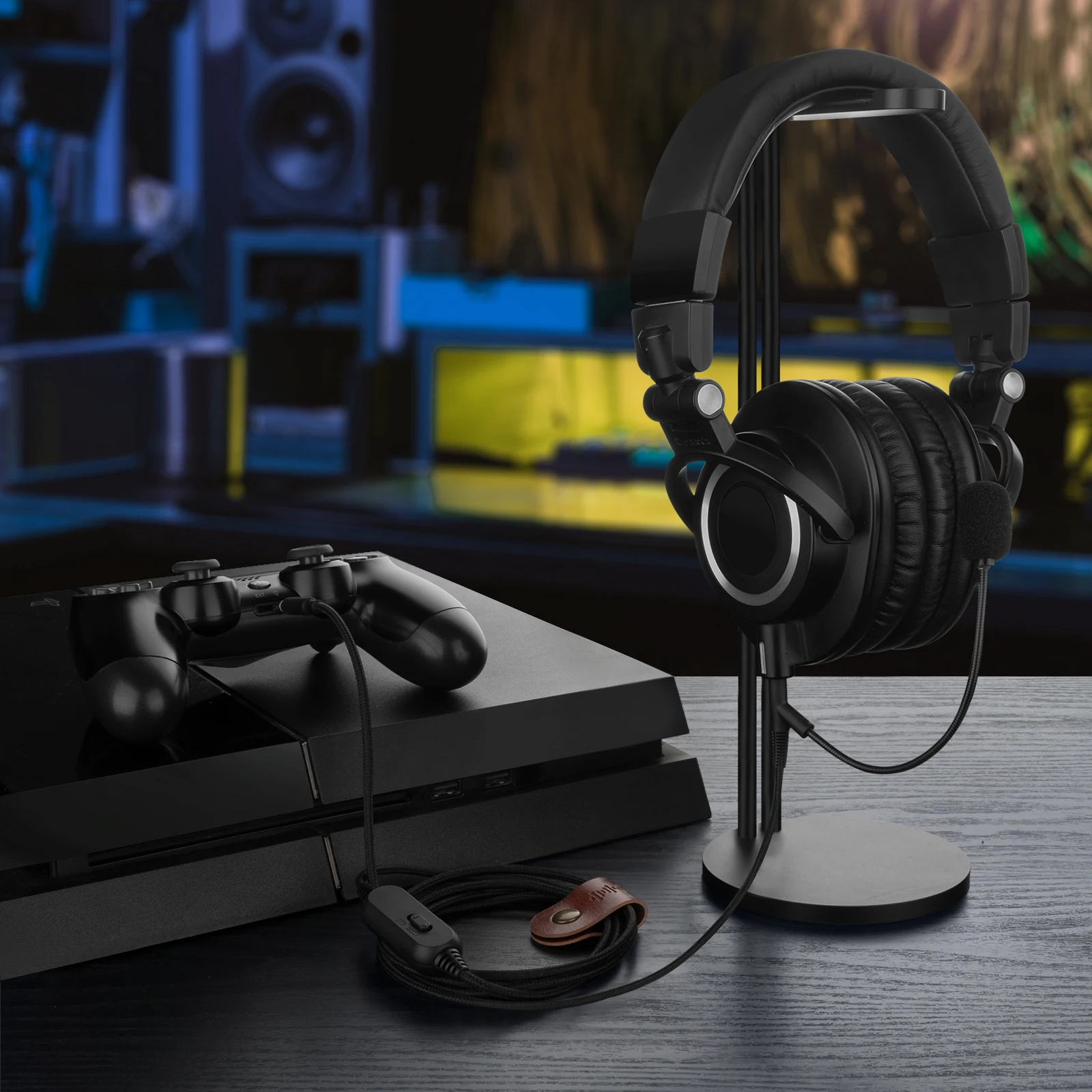 Geekria Boom-Mikrofonkabel für ATH M50x M60x M70x, 2,5 mm auf 3,5 mm, Ersatz-Gaming-Kabel mit Lautstärkeregelung und Stummschaltung für PC-Gamer – Detail 6