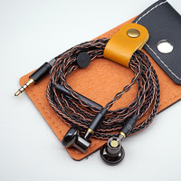 HB1 HiFi 300 Ohm Earphones Flat Head Wired Earbuds Analog Detailed Sound 8 Strands MMCX Cable