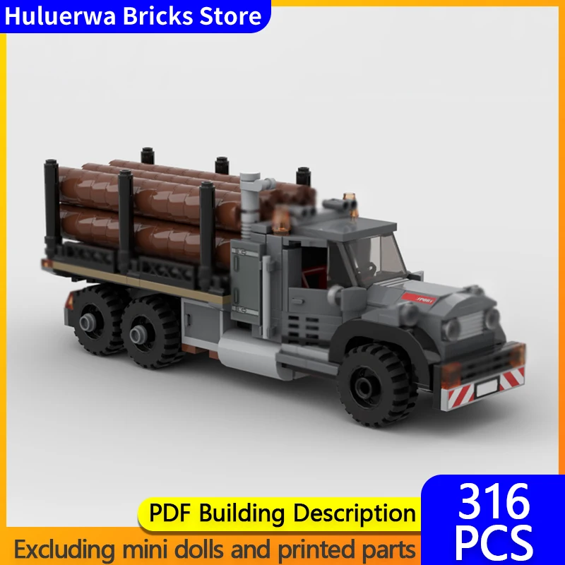 

Speed Hypercar Model MOC Building Bricks Vintage Logging Truck Modular Technology Gifts Holiday Assemble Children Toys Suit