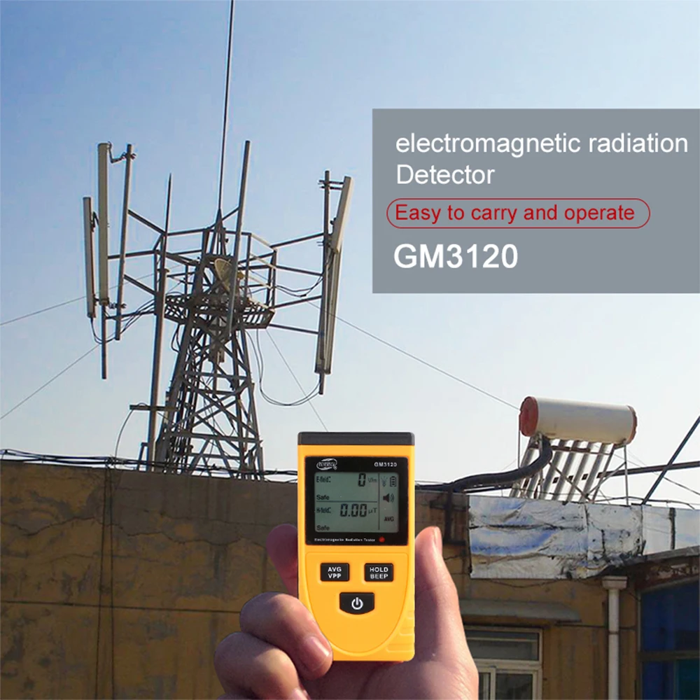 Beneech-detector de radiación de campo electromagnético, dosímetro de radiación electromagnética, medidor Emf, dosímetro de emisión