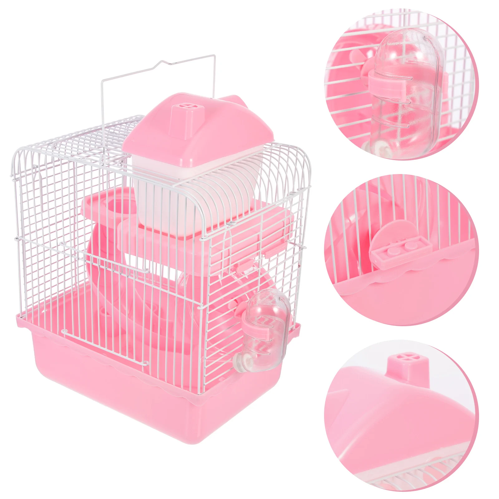 

Double Layer Hamster Castle Small Pet Hut Rat Nest Wear-Resistant Safe Resting House For Guinea Pigs Chinchilla Pet Villa Nest