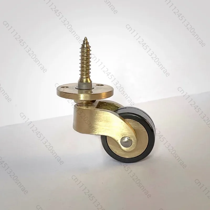 Copper Casters Furniture Dining Car Sofa Screw Casters Rubber Casters/universal Wheels