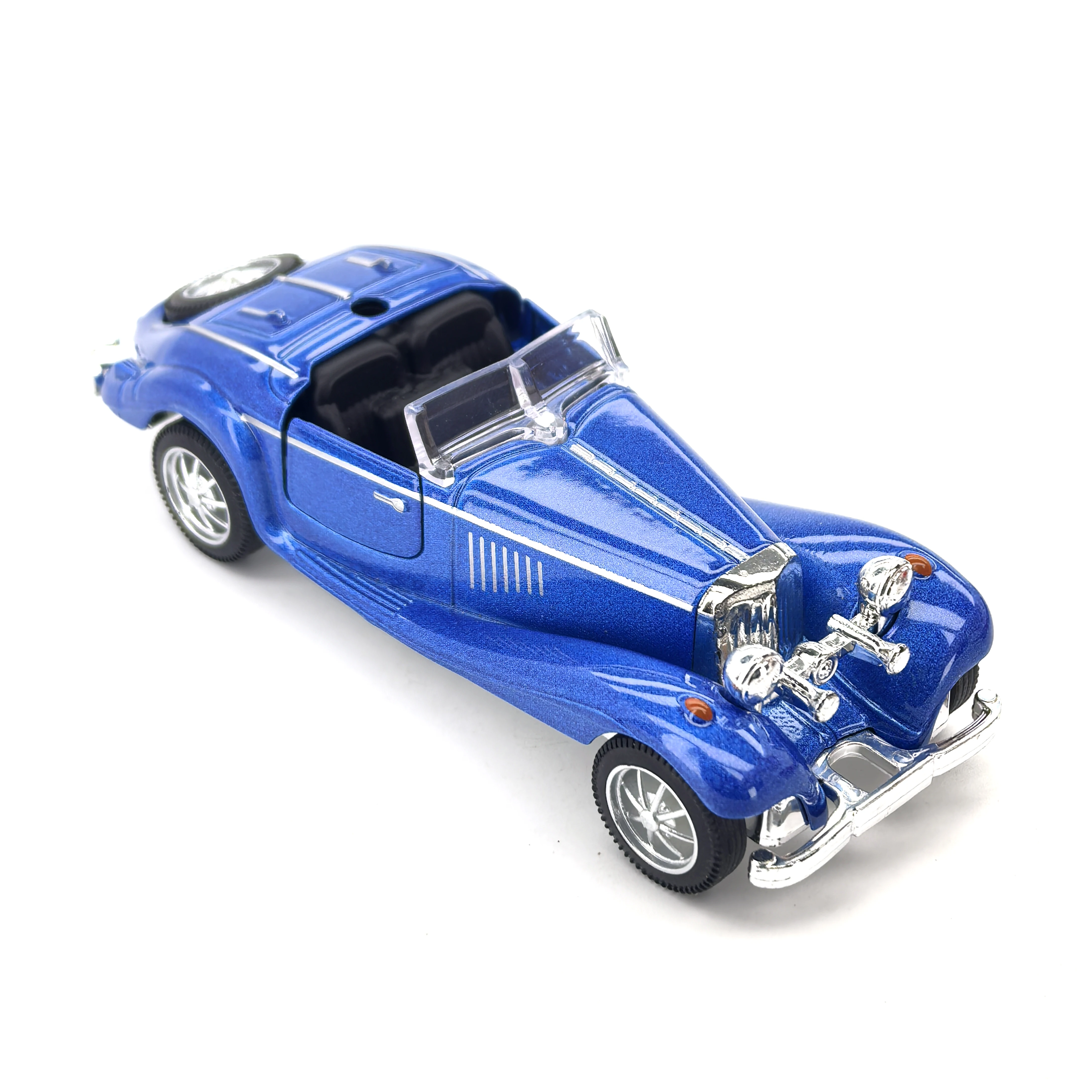 Children's alloy sports car model, pull-back car, with openable doors, racing toy for boys and babies