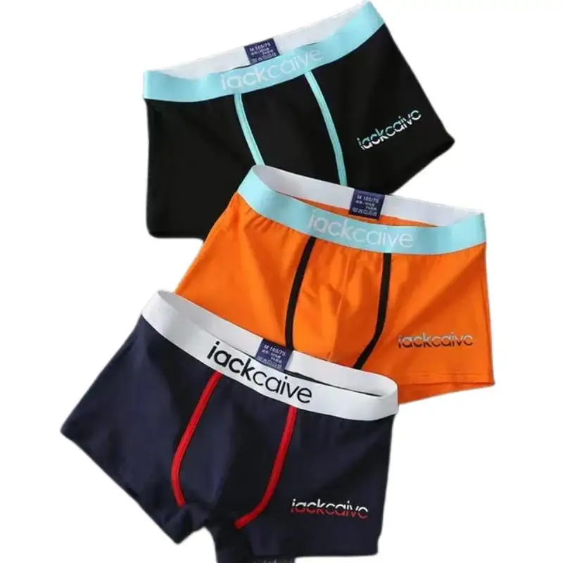 3Pcs Männliche Höschen Baumwolle männer Unterwäsche Boxer Atmungsaktiv Mann Boxer Gedruckt Unterhose Bequeme Shorts Männer Unterwäsche M-3XL – Detail 15