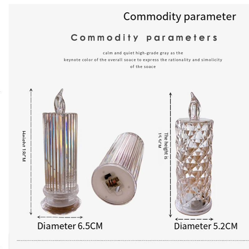 LED フレームレスキャンドル再利用可能なプラスチックキャンドルランプティーライトナイトライト結婚式バレンタインデークリスマス装飾 C 耐久性