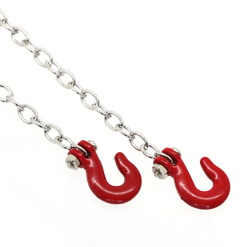 RC Crawler Auto Metall Simulation Rettung Abschlepphaken Zugseil Kette für 1/10 Traxxas Trx4 Defender Bronco Axial Scx10 90046