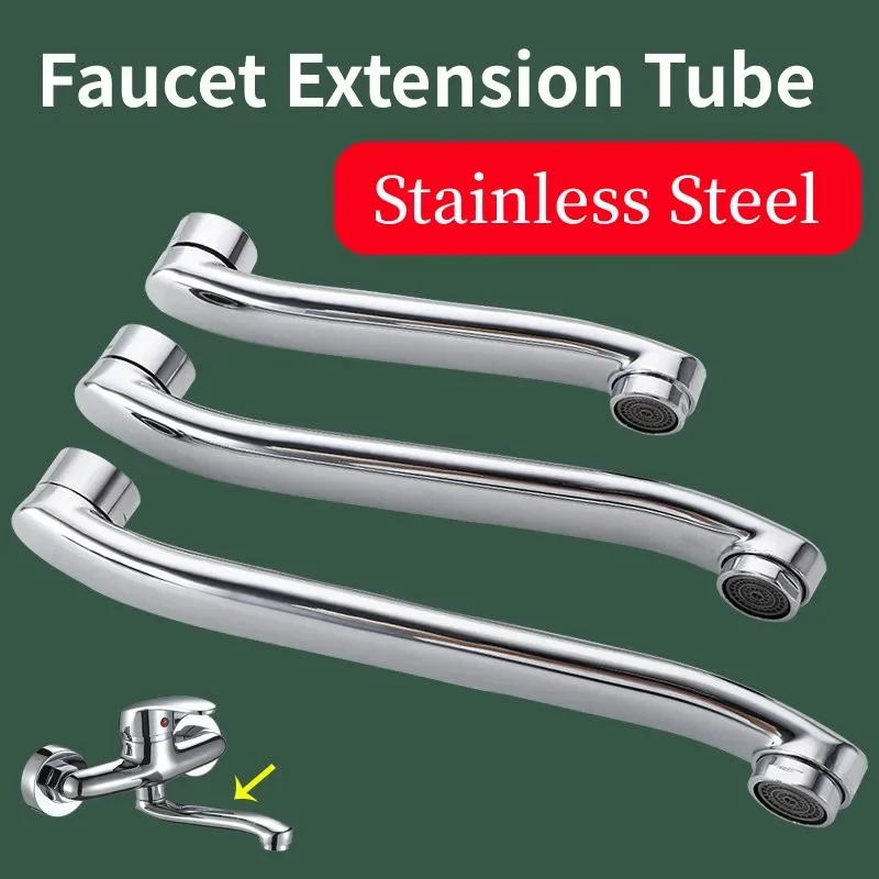 

Stainless Steel Sink Faucet Pipe In-wall Outlet Elbow S-bend Extension Tube Bathroom Kitchen Faucet Leaking Repair Parts