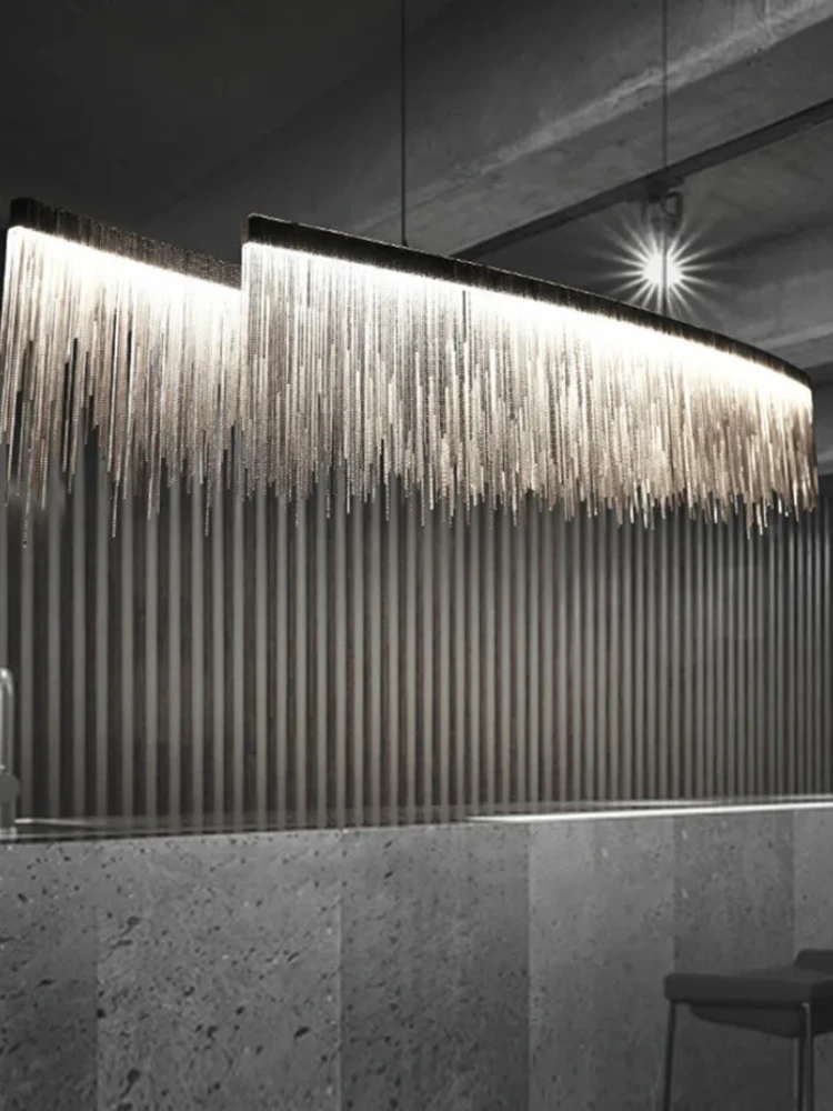 Adlington Circular Pendant Light Postmodern tassel Chandelier for Living Room Hotel Bedroom Luxury Aluminum Pendant lamp