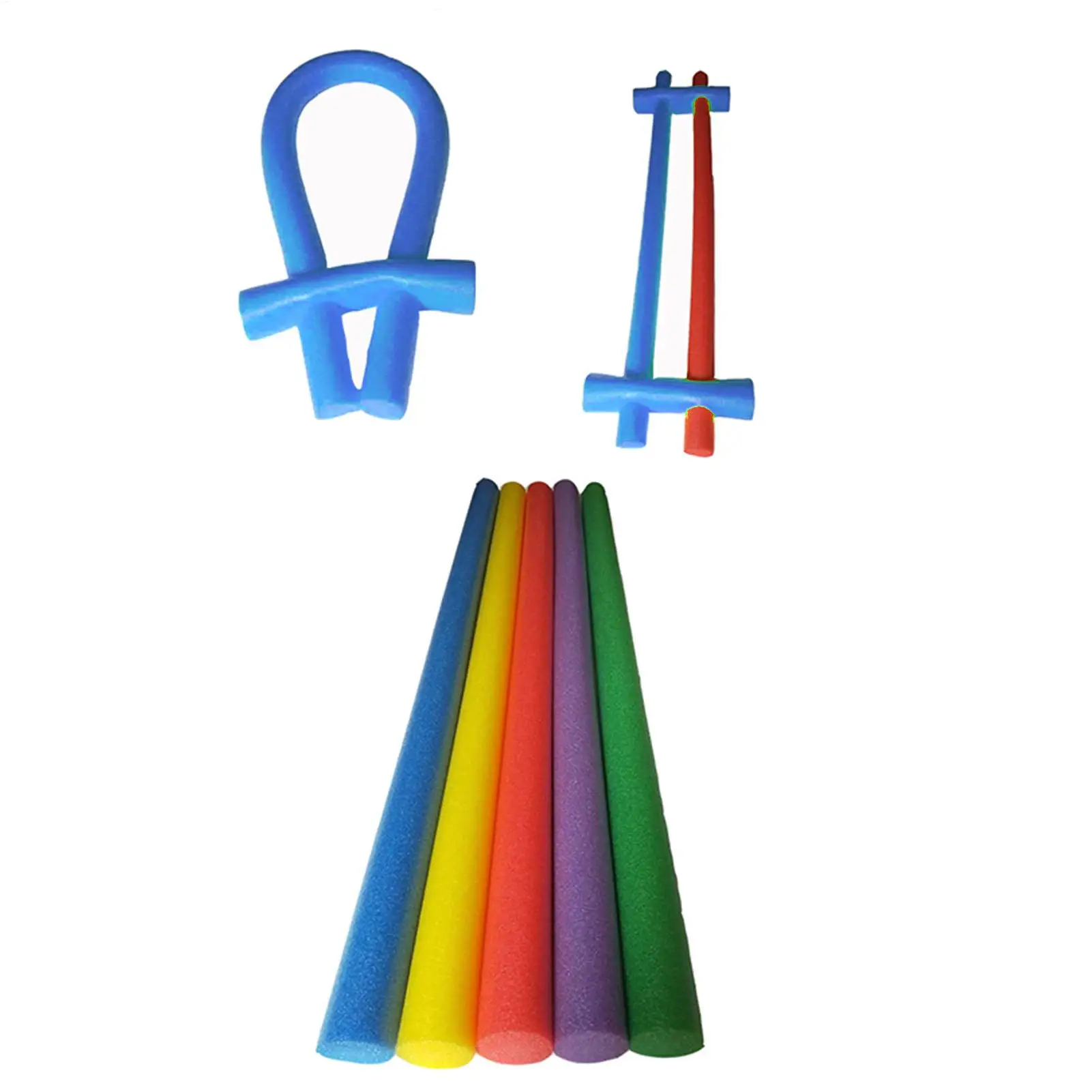 Pool Noodle Holed Connector Swimming Float Stick Noodle Holed Connector Swimming Auxiliary Hollow Rod Connector For Train Casual
