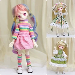 30cm Doll JK Uniform Set 1/6 BJD Doll Clothes Loli Maid Sleeping Dress Dress Changing Dress Doll Accessories