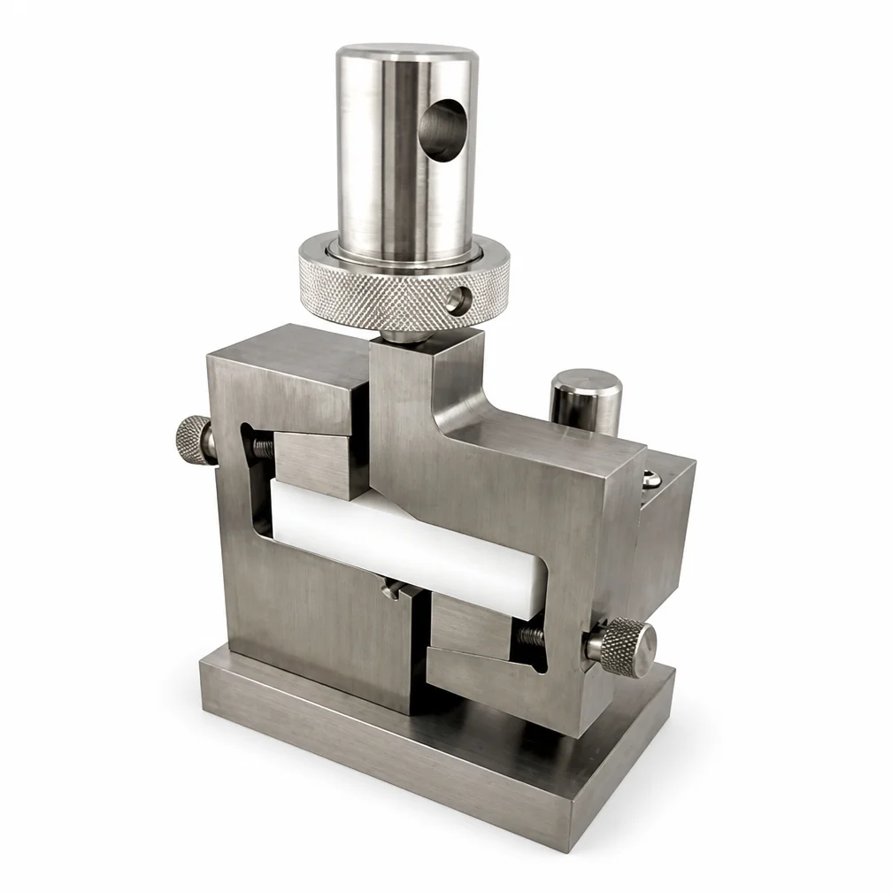 ASTM D5379 Hardened Steel V-notch Shear Fixture for Iosipescu Composites Material Testing Equipment