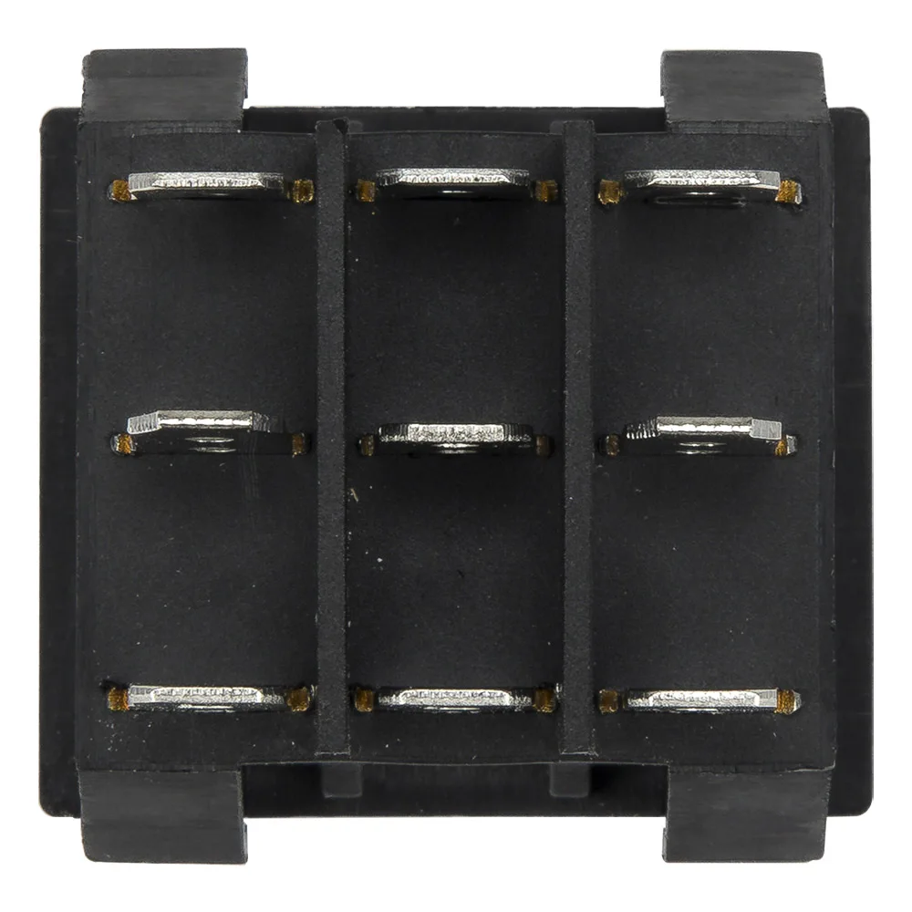 KCD7-303 Melubangi 28X31 Mm 9 Pin On-Off-On Perahu Rocker Switch Saklar Daya