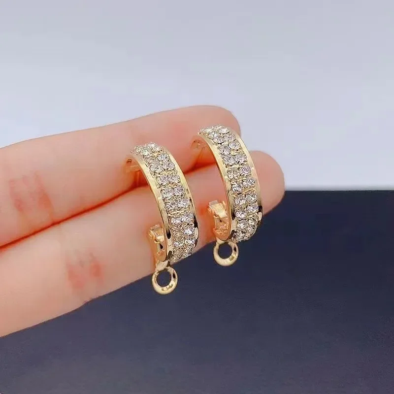 Jewelry for Women Moissanite Hoop Earrings for Women Engagement Wedding Earrings Party Anniversary Valentine\'s Day Gift Jewelry