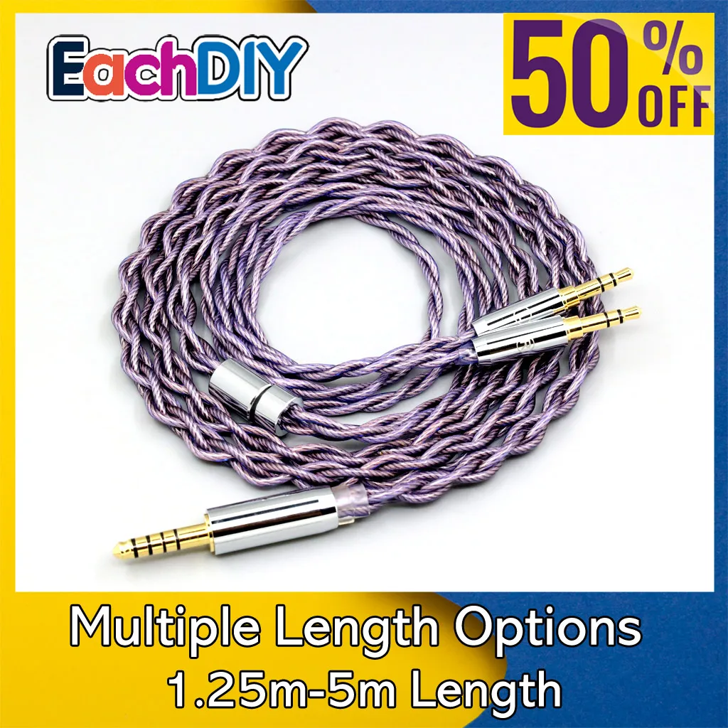 Type2 1.8mm 140 cores litz 7N OCC Headphone Earphone Cable For Beyerdynamic T1 T5P II AMIRON HOME Kennerton M12S LN007873