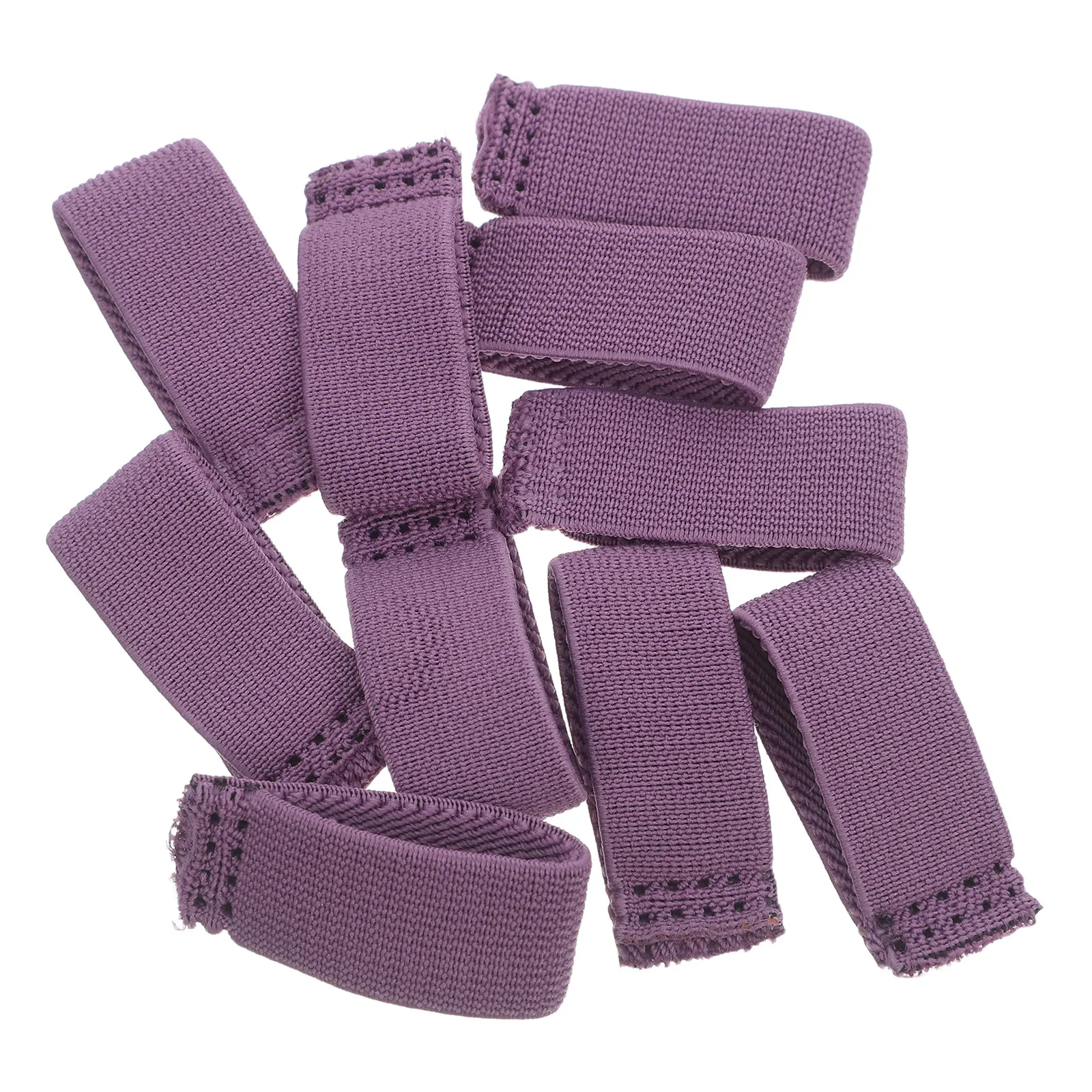 10Pcs Elastic Belt Loop Keeper Twill Nylon Strap Holder Multipurpose Duty Belt Backpack Organizer Accessories for Men Purple