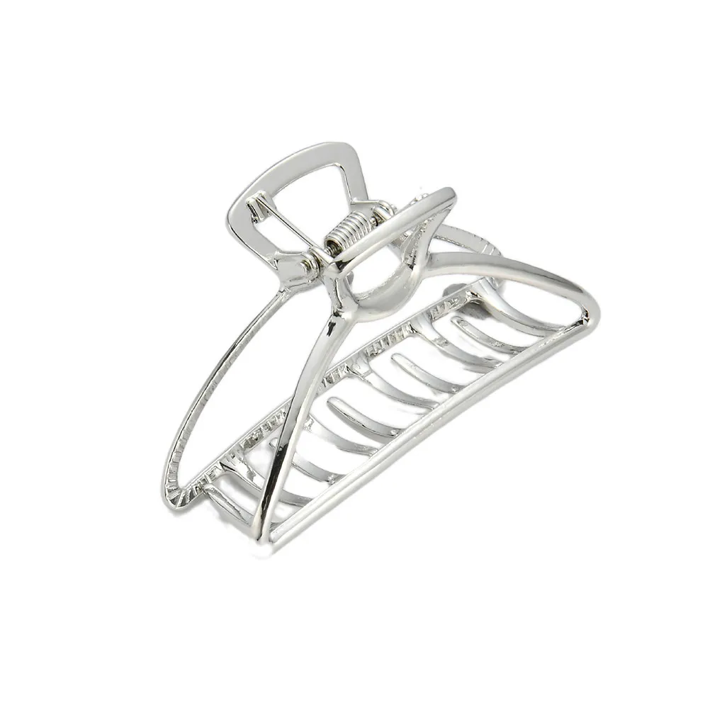 

3Pcs Large Hair Claw Clips Frosted Simple Design Fashionable Style for Women Rose Gold Bright Gold Bright Silver Party