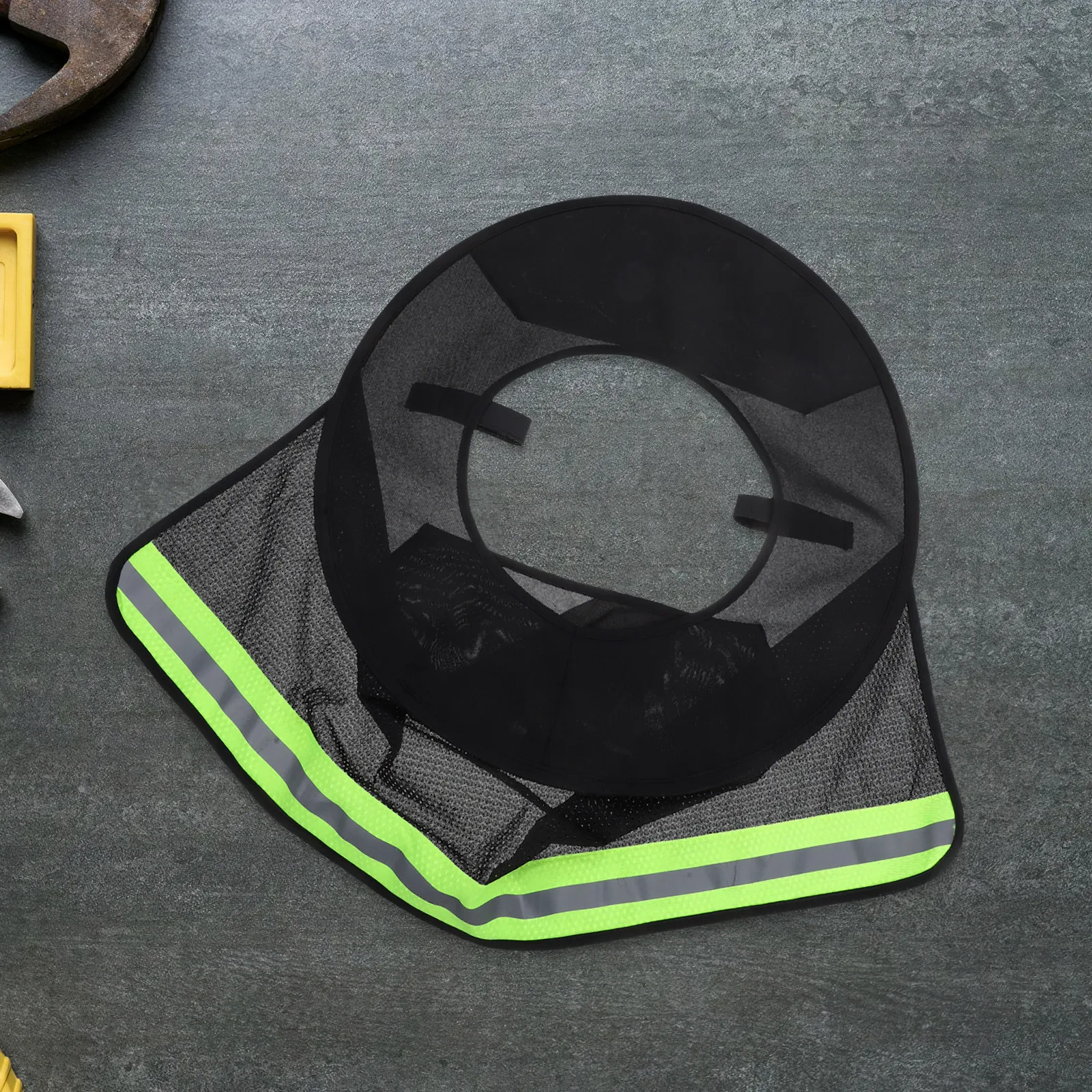 

Hard Hat Sunshade Protector Full Brim Neck Cover High Visibility Sun Visor Reflective Strips Construction Sites Safety