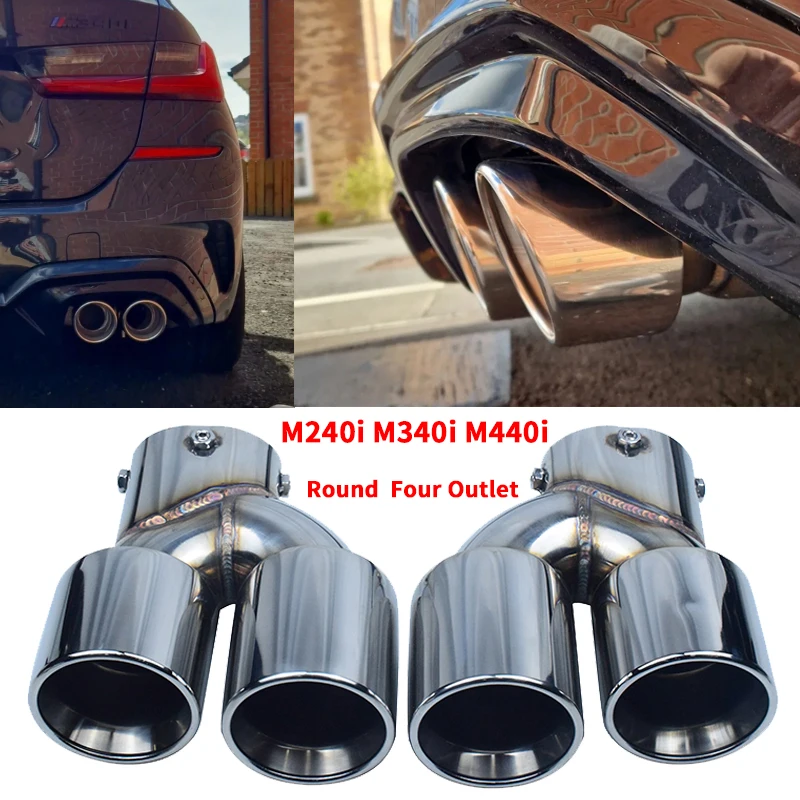 

For BMW Exhaust Tail Pipe G20 G21 M340i G42 M240i G23 M440i Upgrade M Performance Stainless Steel Muffler Tip