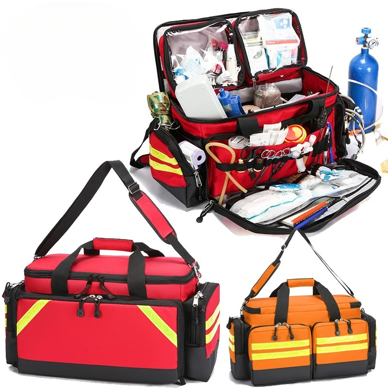 

Уличная аптечка большой вместимости из водонепроницаемой ткани Оксфорд 1200D, устойчивая к разрывам, для экстренных медицинских случаев