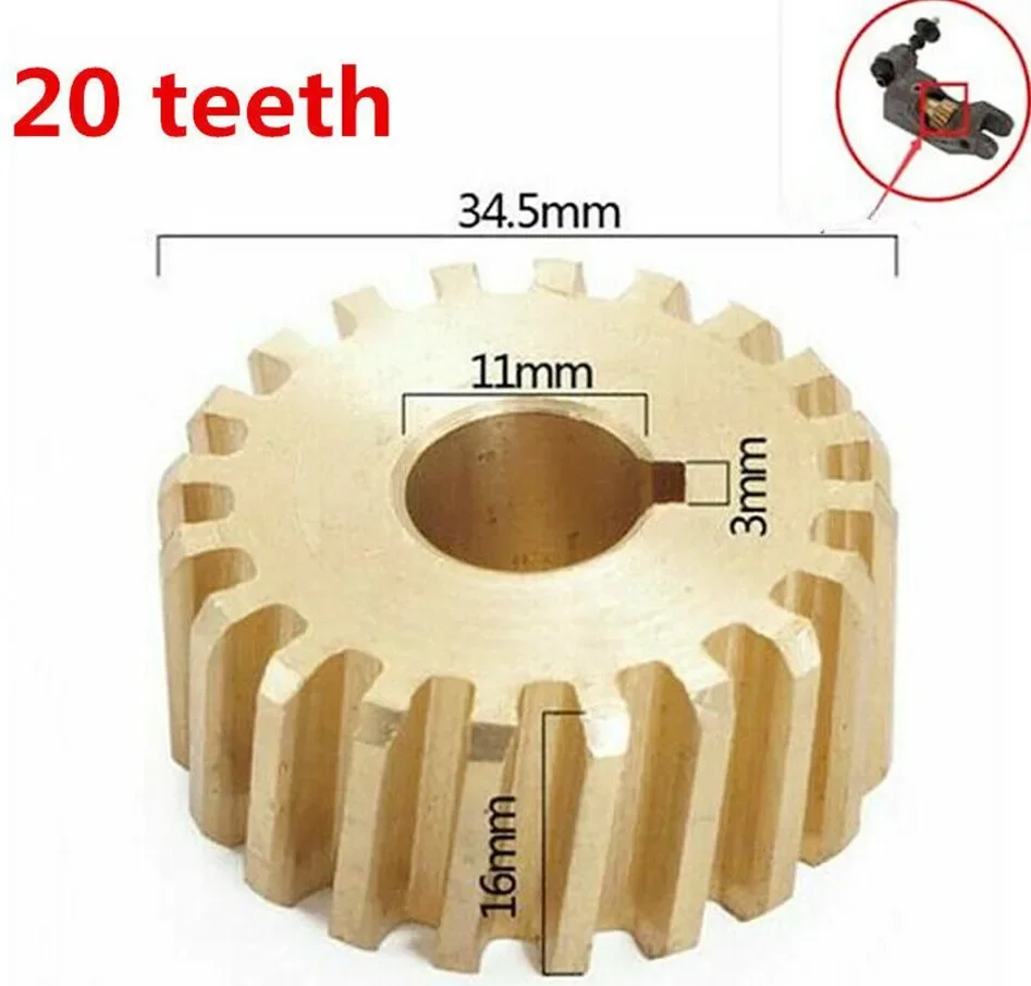 

CNC Turret Milling Machine Part B08 Feed Copper Worm The Mill Gear For Bridgeport Mill Part