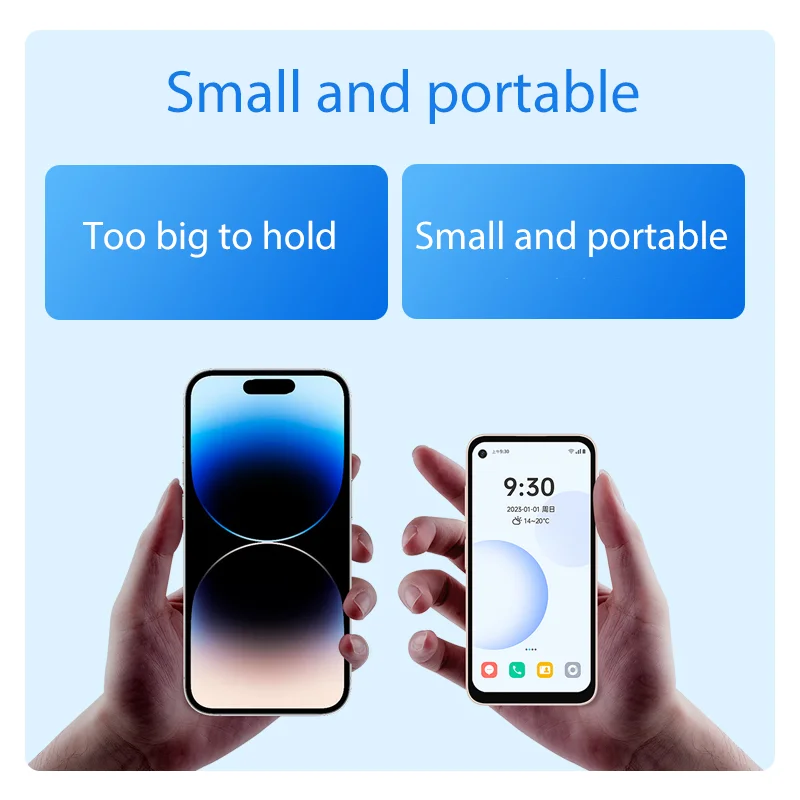 Imagem -02 - Smart Phone Mini Multilingue Qin Versão Global Play Store Android 12 Mtk G99 5.02 Polegadas 8gb 256gb
