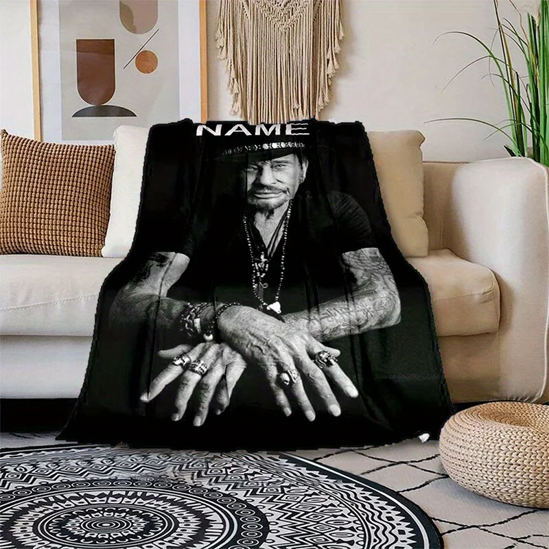Customize Custom Name: Johnny Harry Day Blanket - Perfect for Sofas, Beds, Office Blankets, Winter Thick Blankets, Warm Sofa Bla
