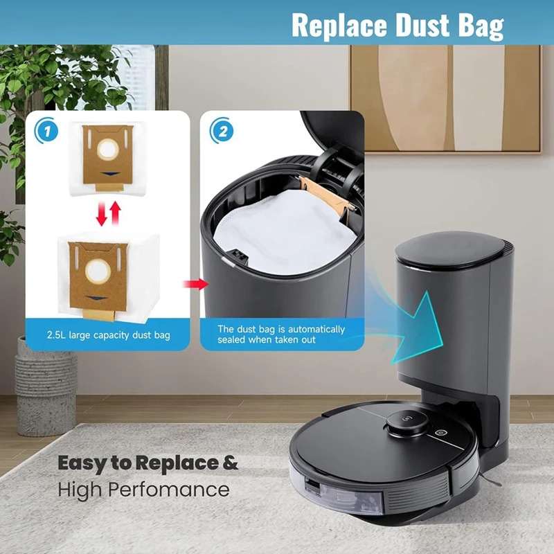 أكياس غبار بديلة لـ Ecovacs Deebot ، Deebot T8 ، T8 Plus ، T8 AIVI ، N8 Pro Plus ، N8 Pro ، T9 AIVI ، T9 Pro Vacuum ، 20 عبوة