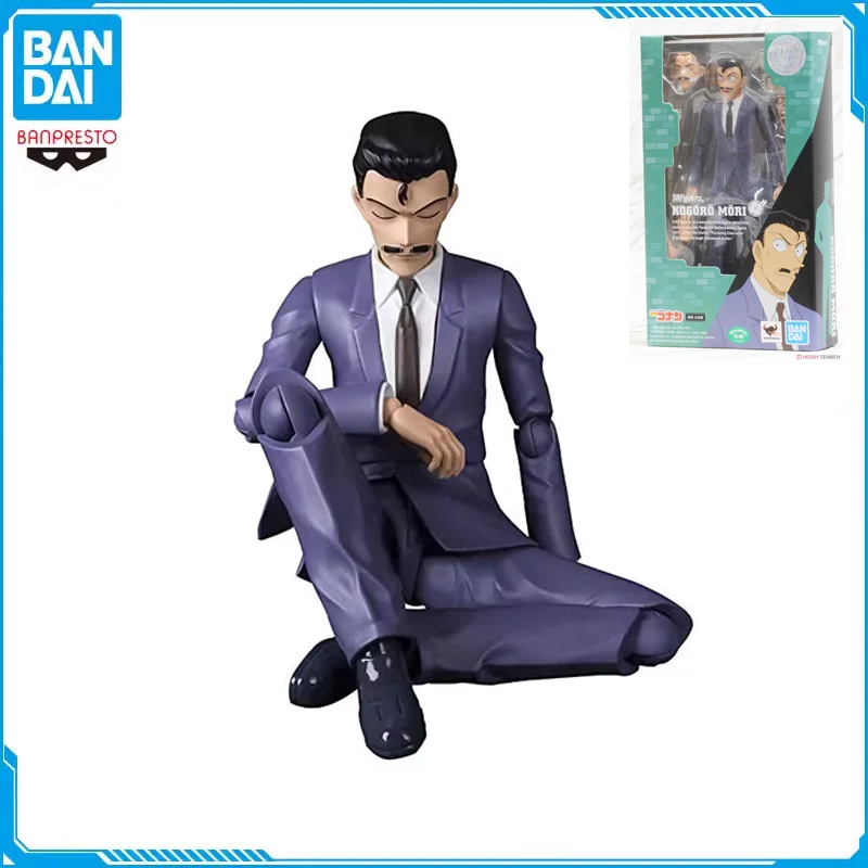 Bandai Original SHFiguarts Detective Conan Richard Moore Action Figure Active Joints Model Hobbies Collectible Gift