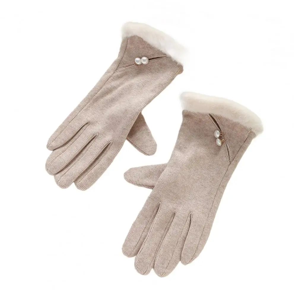 قفازات أنيقة قفازات شتوية نسائية أنيقة مع شاشة تعمل باللمس قفازات محبوكة حرارية مقاومة للرياح للطقس البارد تتميز #5
