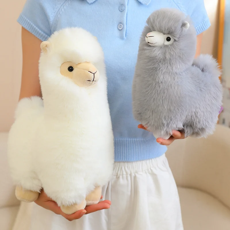 25/35cm Alpaca Soft Stuffed Plush Toys Kawaii Alpaca Plushies Animal Doll Children Baby Gifts Hugging Pillow Sofa Cushion