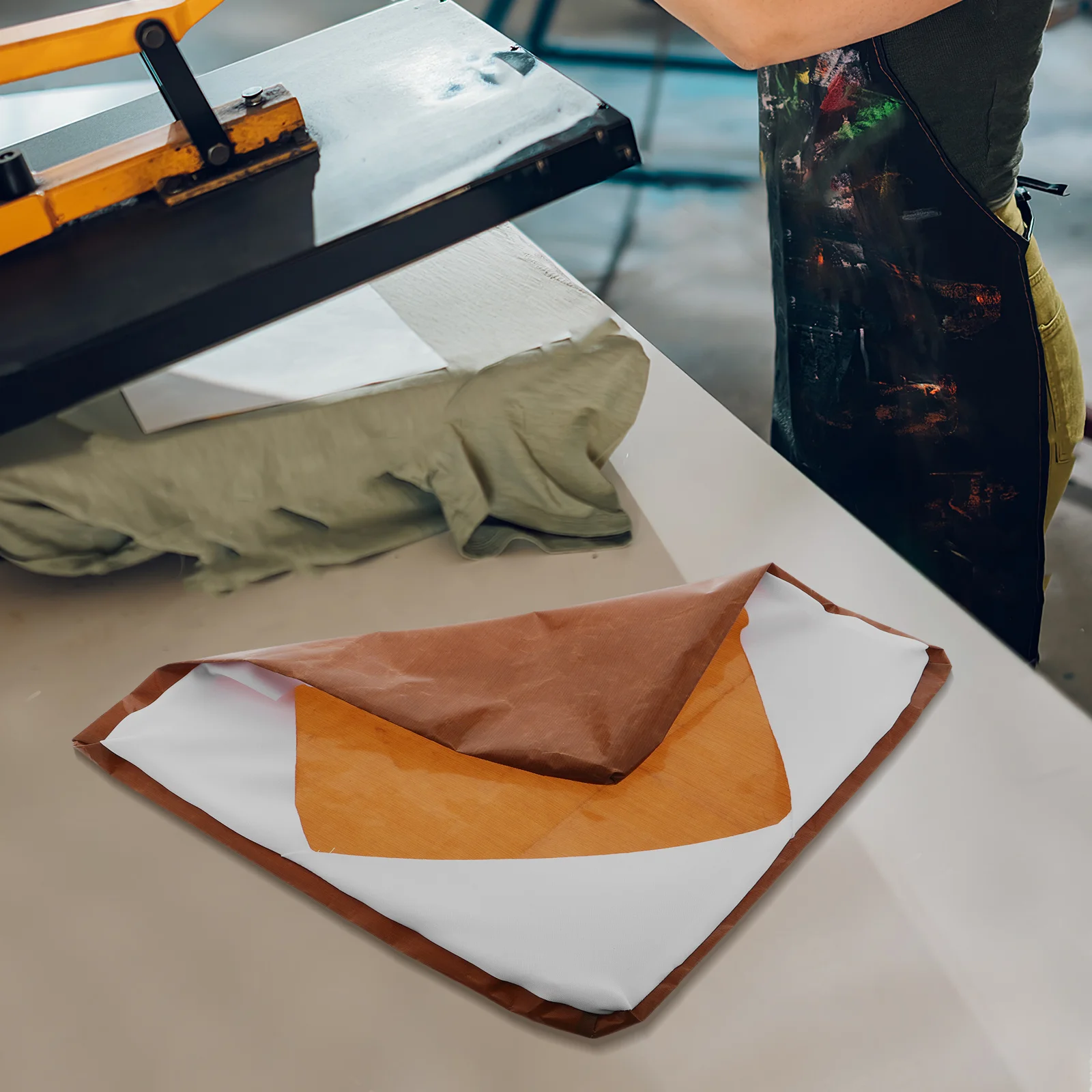 

Heat Press Platen Wrap Cover Non-Stick High Temperature Resistant Sublimation Ink Protector Platen Protection Cover Heat