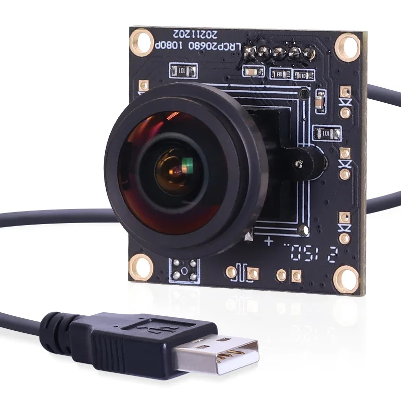 New 1080P 2MP Android Camera Module PS5268_32mm 1.7mm 190Degree Fisheye Lens 30fps USB Plug Play HD Machine Vision Camera