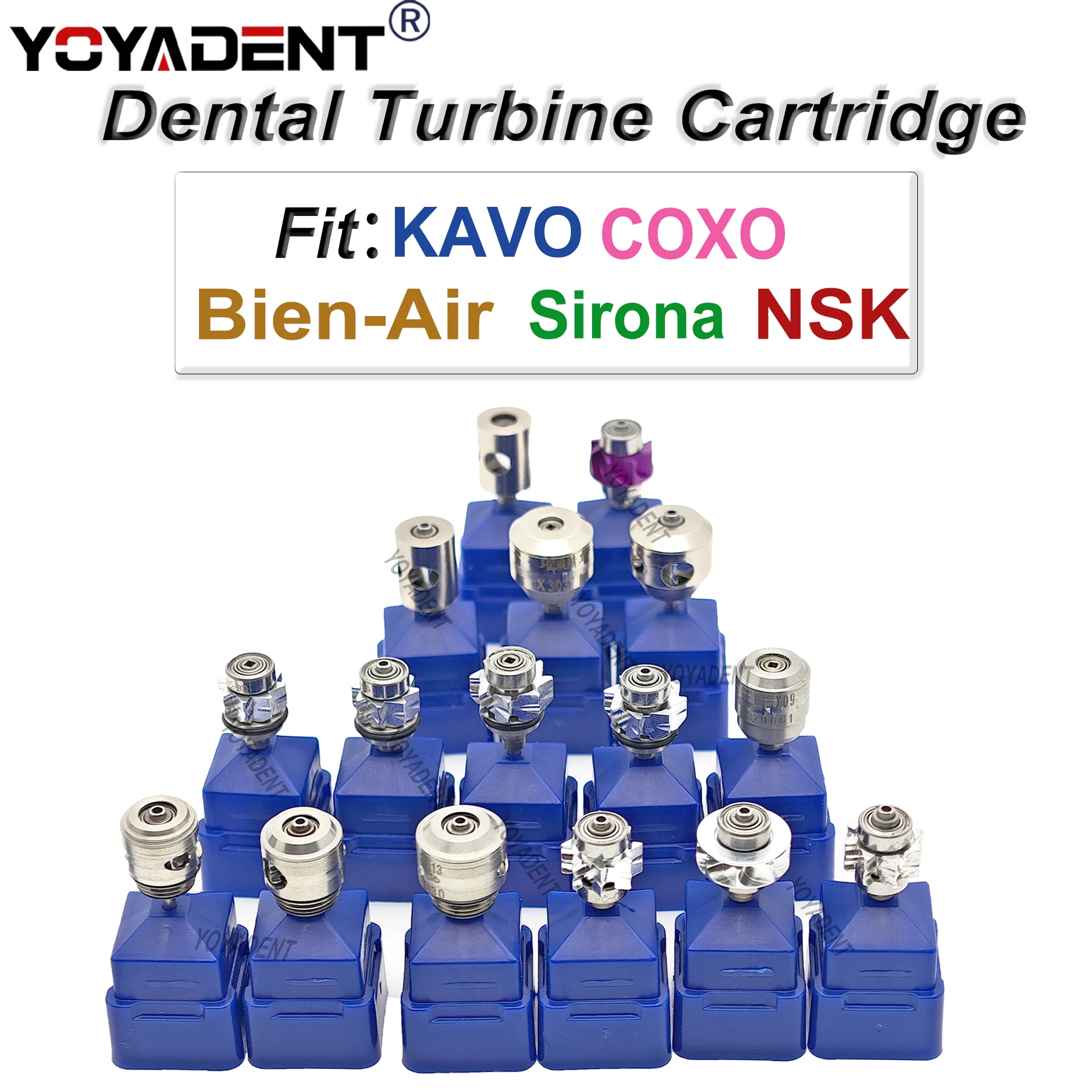 YOYADENT Fit NSK KAVO COXO SIRONA Dental Turbine Cartridge Air Rotor For High Speed Handpiece Dentistry Handpiece Products