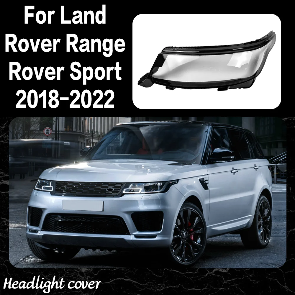 

Headlight Cover For Land Rover Range Rover Sport 2018 2019 2020 2021 2022 Transparent Headlamp Lens Plexiglass Lampshade Housing
